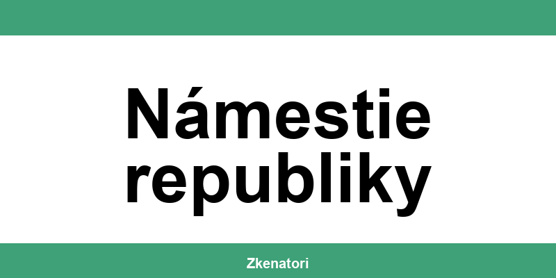 Kontakt na UniCredit Bank a bankomat v Námestie republiky