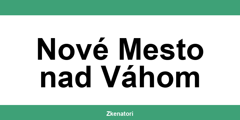 Kontakt na UniCredit Bank a bankomat v Nové Mesto nad Váhom