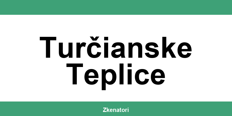 Kontakt na UniCredit Bank a bankomat v Turčianske Teplice